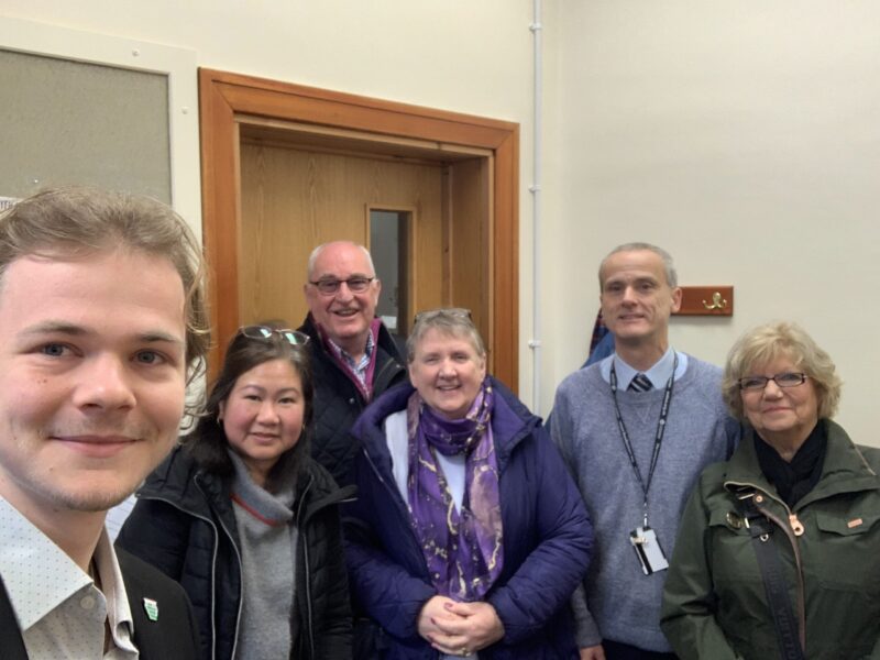 Cllrs Keith and Williams with members of the Save Our Surgeries group