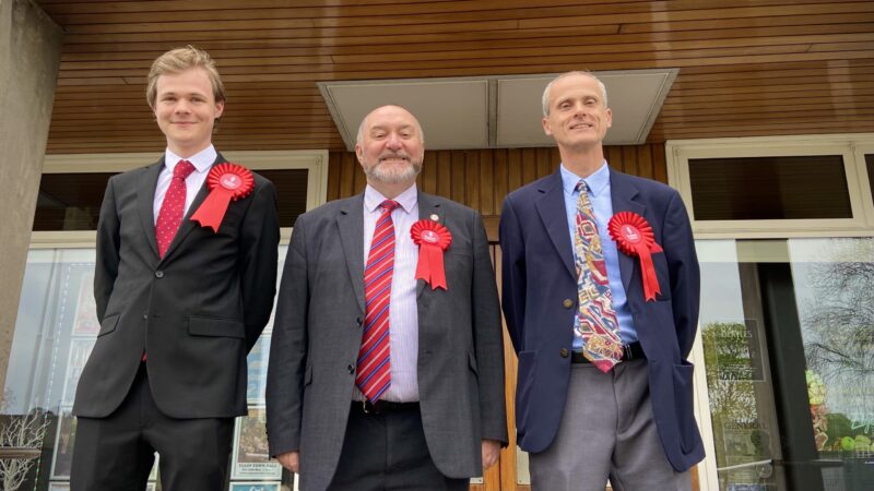 Councillors Ben Williams, John Divers, and Sandy Keith