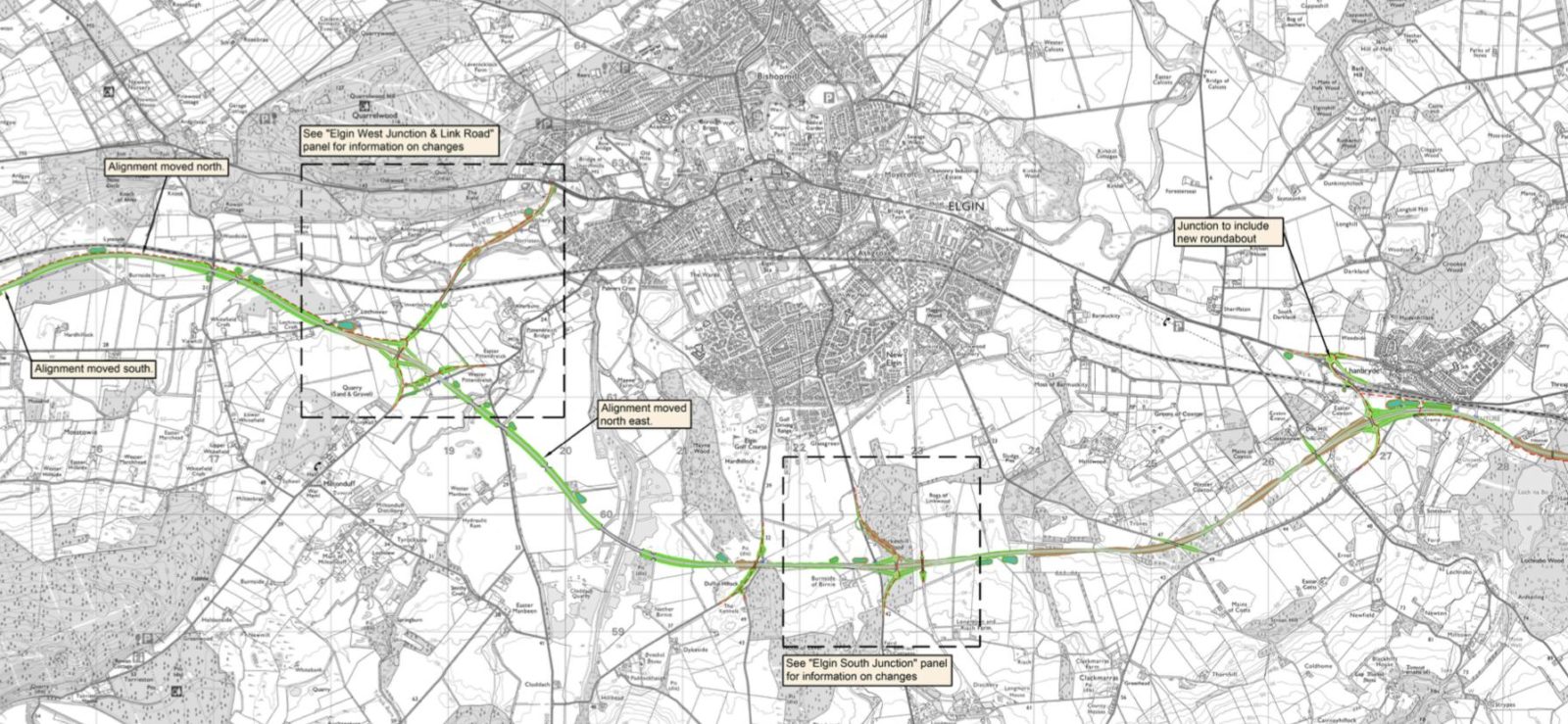 Elgin bypass proposed route